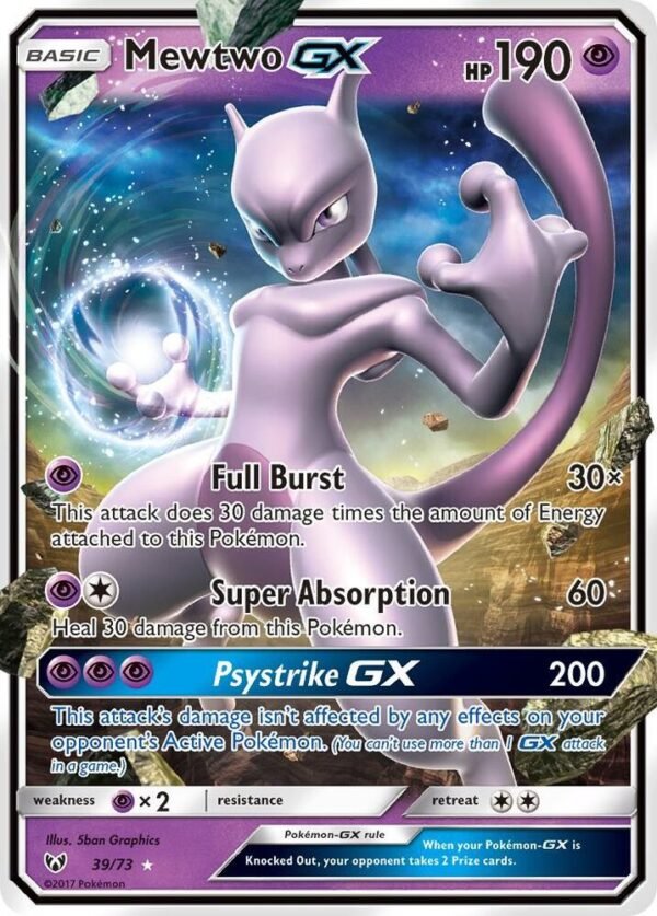 Mewtwo GX 39/73 Holofoil Shining Legends Mewtwo GX 39/73 Holofoil Shining Legends