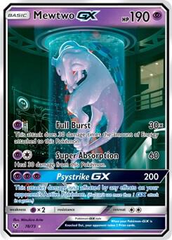 Mewtwo GX (Secret Shining) 78/73 Holofoil Shining Legends
