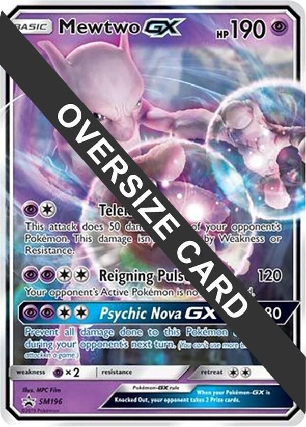 Mewtwo GX SM196 Holofoil Jumbo Cards Mewtwo GX SM196 Holofoil Jumbo Cards