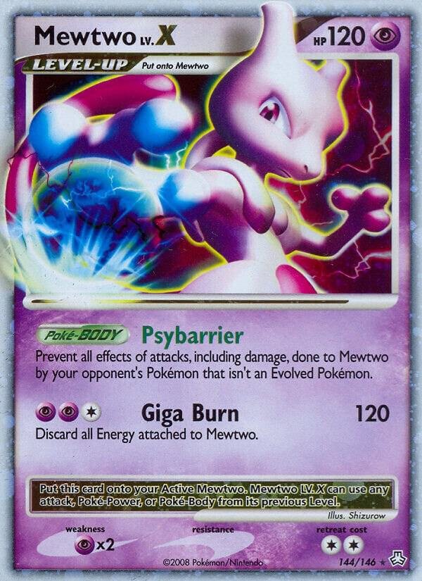 Mewtwo LV.X 144/146 Holofoil Legends Awakened