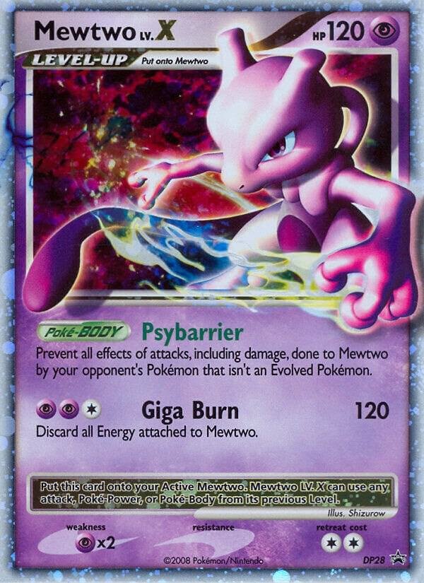 Mewtwo LV.X DP28 Holofoil Diamond and Pearl Promos