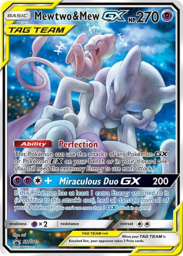Mewtwo & Mew GX SM191 Holofoil SM Promos