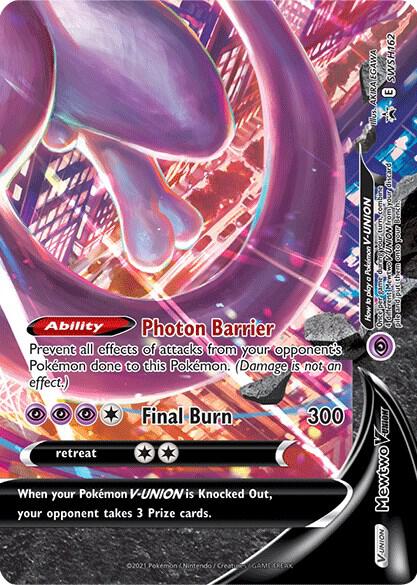 Mewtwo V-UNION SWSH162 Holofoil SWSH: Sword & Shield Promo Cards