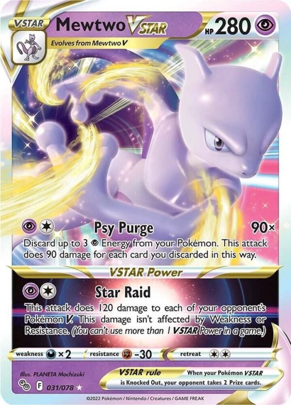 Mewtwo VSTAR 031/078 Holofoil Pokemon GO
