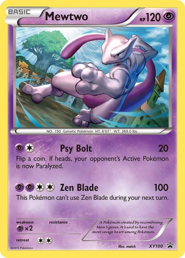 Mewtwo XY100 Holofoil XY Promos Mewtwo XY100 Holofoil XY Promos