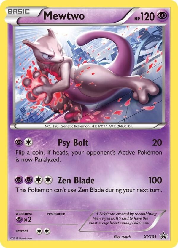 Mewtwo XY101 Holofoil XY Promos Mewtwo XY101 Holofoil XY Promos