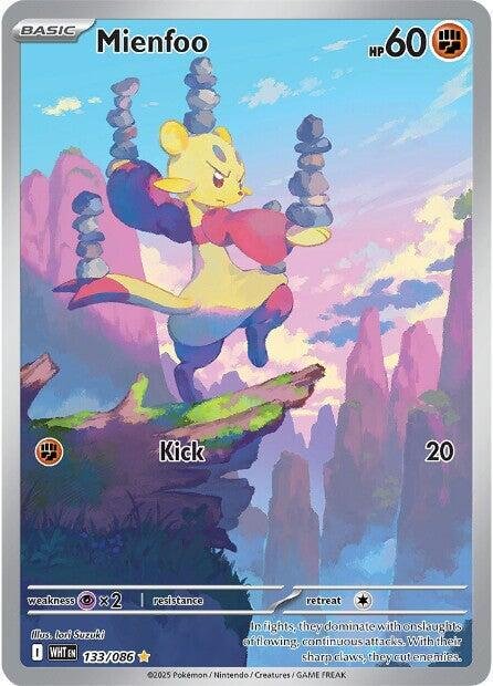 Mienfoo 133/086 Holofoil SV: White Flare Mienfoo 133/086 Holofoil SV: White Flare