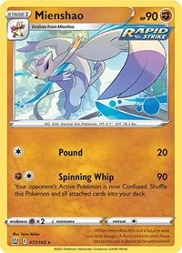 Mienshao | 077/163 | Reverse Holofoil | SWSH05: Battle Styles