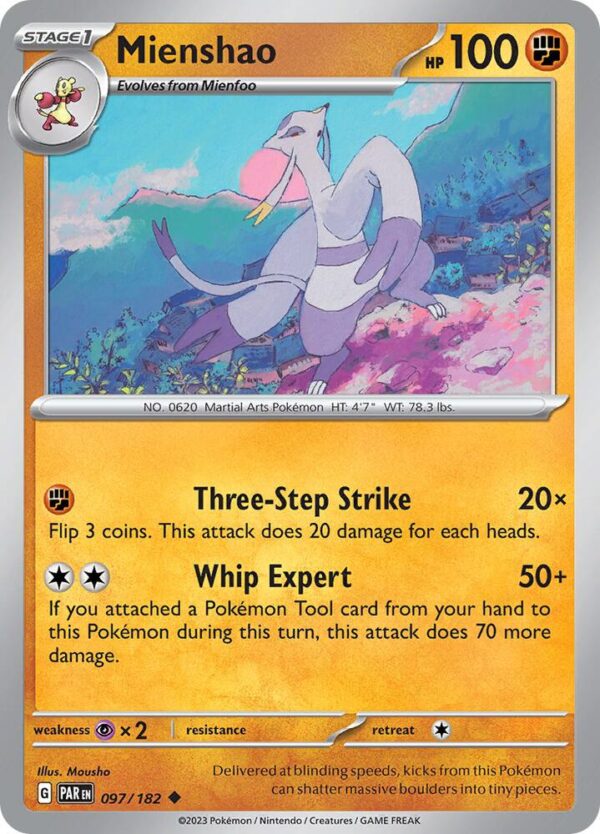 Mienshao 097/182 Normal SV04: Paradox Rift Mienshao 097/182 Normal SV04: Paradox Rift