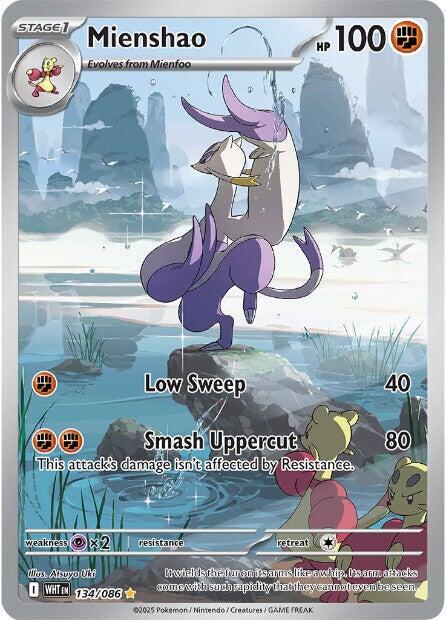 Mienshao 134/086 Holofoil SV: White Flare Mienshao 134/086 Holofoil SV: White Flare
