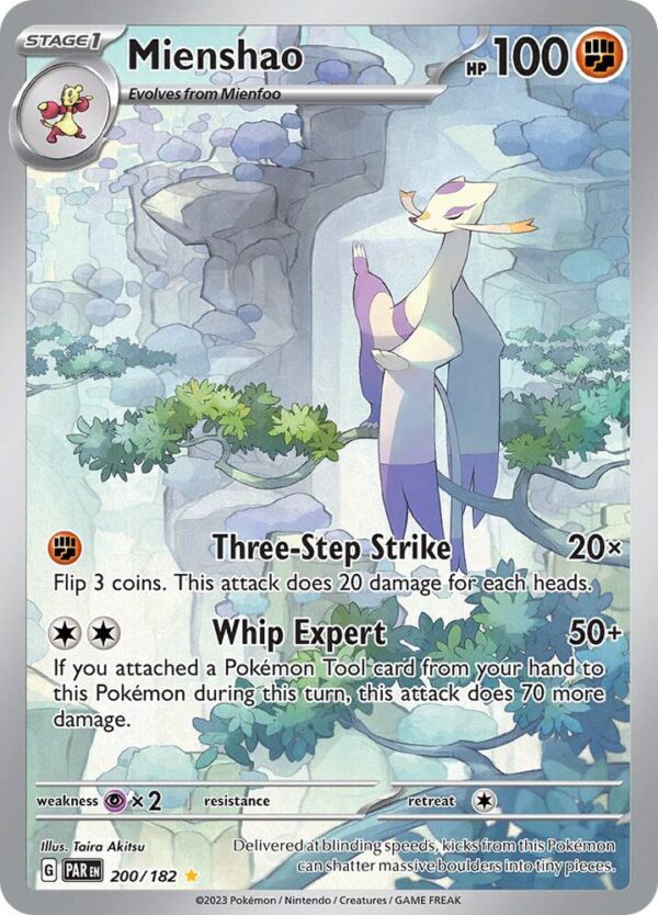 Mienshao 200/182 Holofoil SV04: Paradox Rift