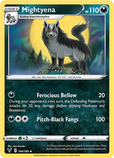 Mightyena 104/185 Normal SWSH04: Vivid Voltage Mightyena 104/185 Normal SWSH04: Vivid Voltage