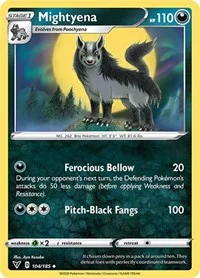 Mightyena | 104/185 | Reverse Holofoil | SWSH04: Vivid Voltage Mightyena | 104/185 | Reverse Holofoil | SWSH04: Vivid Voltage