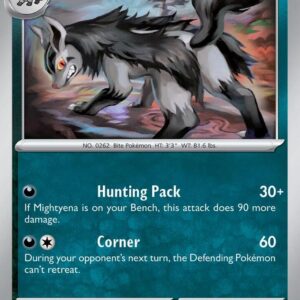 Mightyena 114/167 Reverse Holofoil SV06: Twilight Masquerade Mightyena 114/167 Reverse Holofoil SV06: Twilight Masquerade