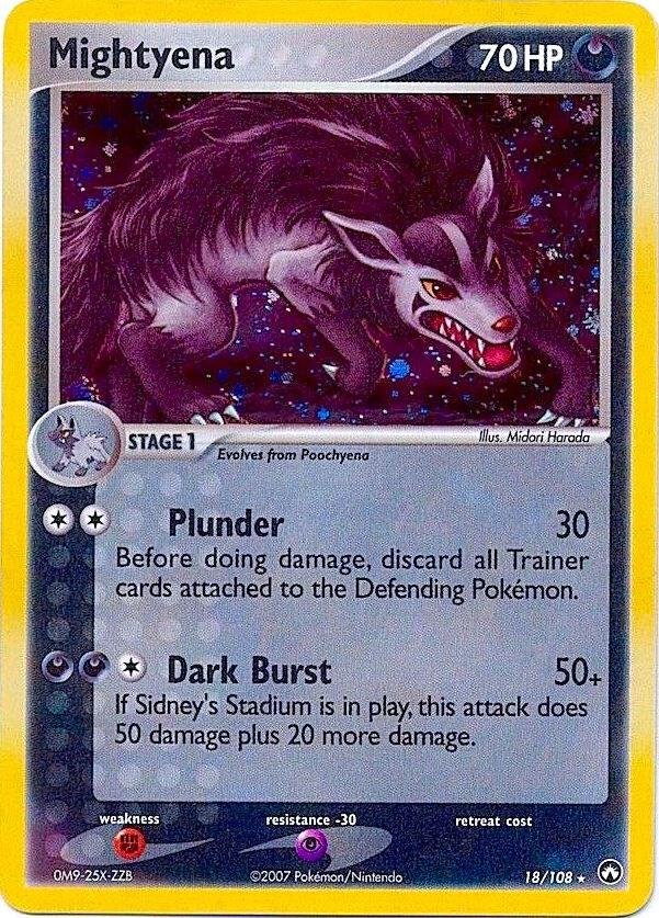 Mightyena 18/108 (Cosmos Holo) 018/108 Holofoil Deck Exclusives