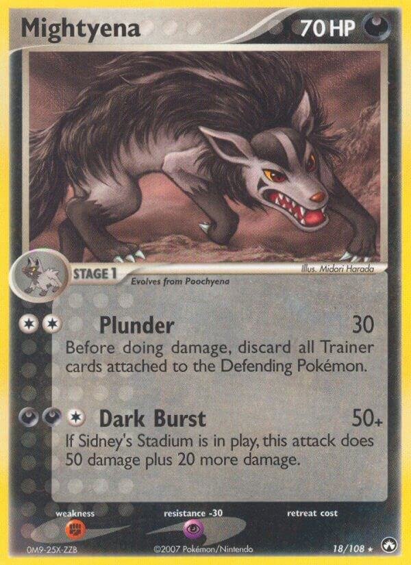 Mightyena 18/108 Reverse Holofoil Power Keepers