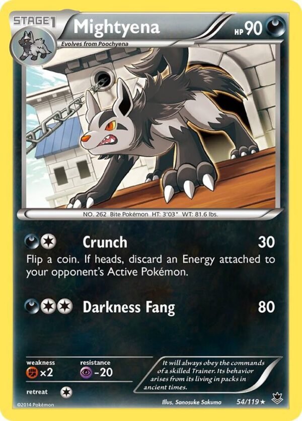 Mightyena 54/119 Reverse Holofoil XY – Phantom Forces