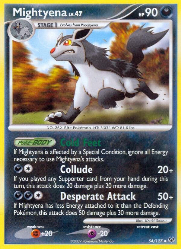Mightyena 54/127 Reverse Holofoil Platinum