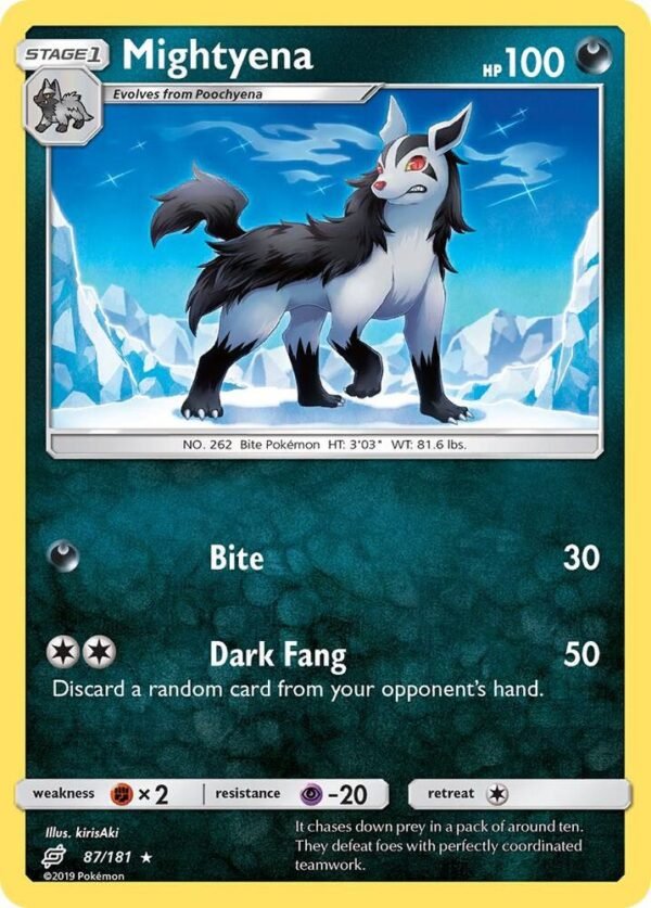 Mightyena 87/181 Reverse Holofoil SM – Team Up Mightyena 87/181 Reverse Holofoil SM – Team Up