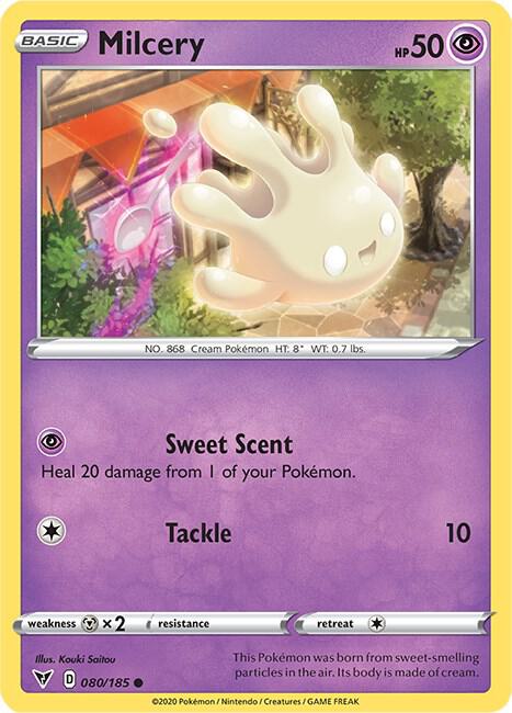 Milcery 080/185 Reverse Holofoil SWSH04: Vivid Voltage Milcery 080/185 Reverse Holofoil SWSH04: Vivid Voltage