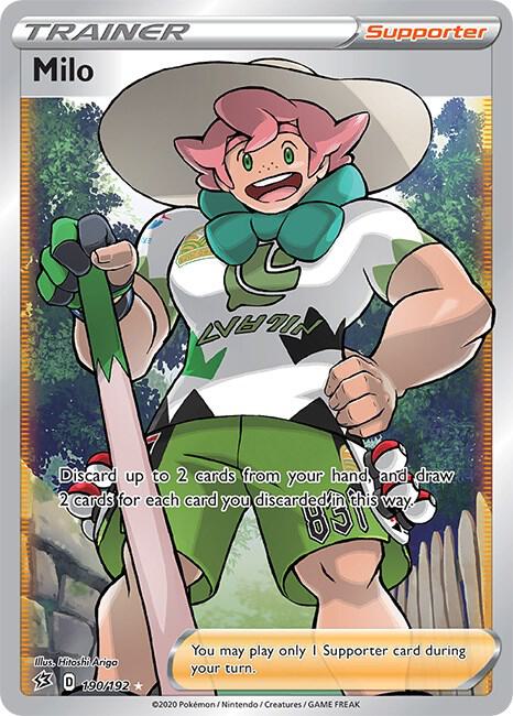 Milo (Full Art) 190/192 Holofoil SWSH02: Rebel Clash