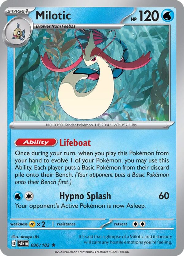 Milotic 036/182 Holofoil SV04: Paradox Rift