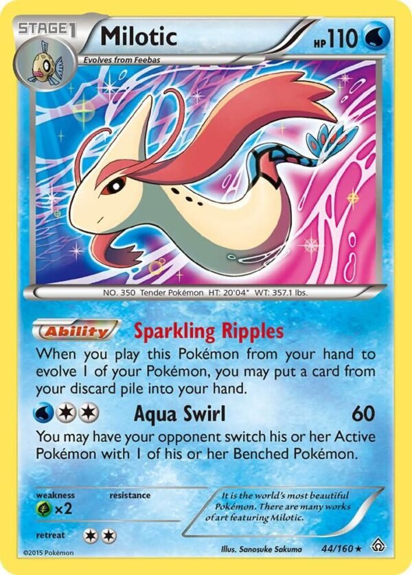 Milotic 44/160 Holofoil XY – Primal Clash Milotic 44/160 Holofoil XY – Primal Clash