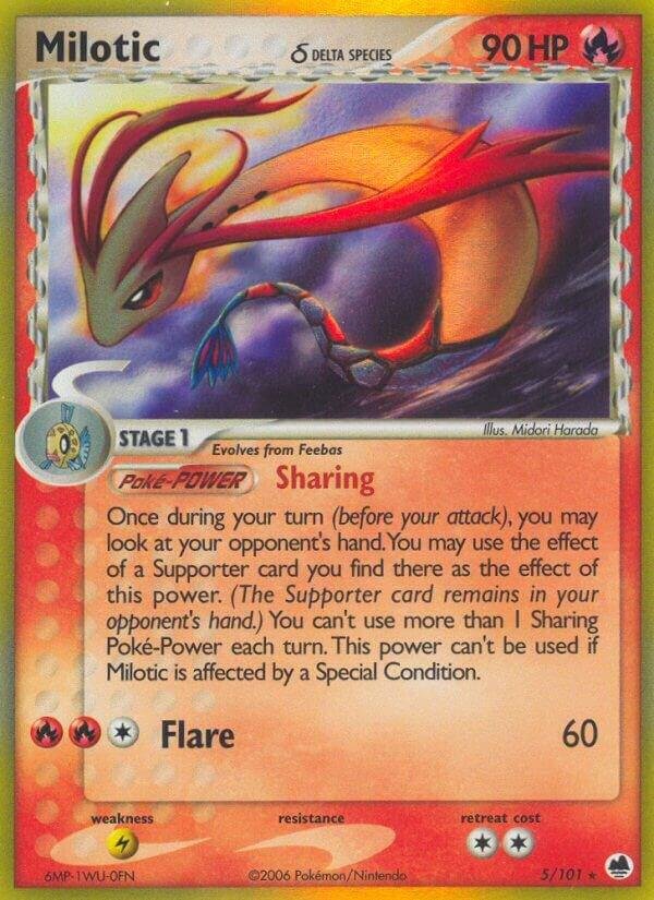 Milotic (Delta Species) 5/101 Holofoil Dragon Frontiers Milotic (Delta Species) 5/101 Holofoil Dragon Frontiers