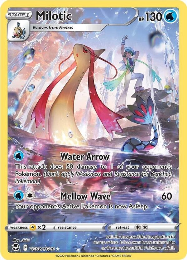 Milotic TG02/TG30 Holofoil SWSH12: Silver Tempest Trainer Gallery Milotic TG02/TG30 Holofoil SWSH12: Silver Tempest Trainer Gallery