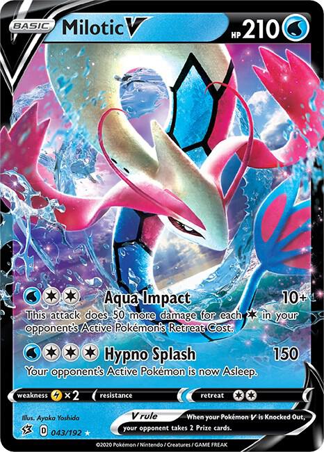 Milotic V 043/192 Holofoil SWSH02: Rebel Clash