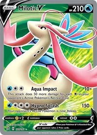 Milotic V (Full Art) | 179/192 | Holofoil | SWSH02: Rebel Clash