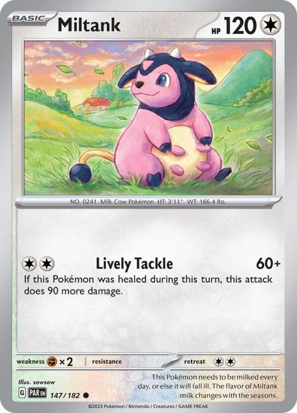 Miltank 147/182 Reverse Holofoil SV04: Paradox Rift Miltank 147/182 Reverse Holofoil SV04: Paradox Rift