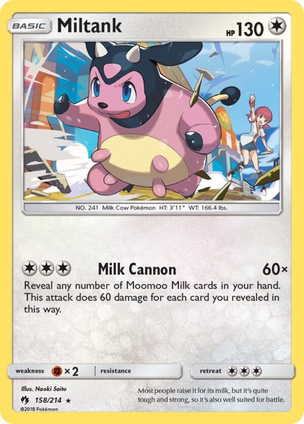 Miltank 158/214 Reverse Holofoil SM – Lost Thunder Miltank 158/214 Reverse Holofoil SM – Lost Thunder