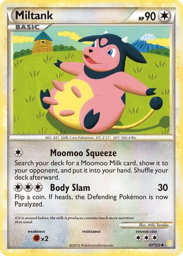 Miltank 47/123 Normal HeartGold SoulSilver Miltank 47/123 Normal HeartGold SoulSilver