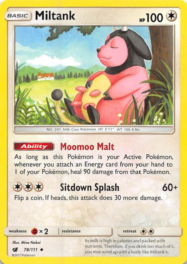 Miltank 78/111 Reverse Holofoil SM – Crimson Invasion