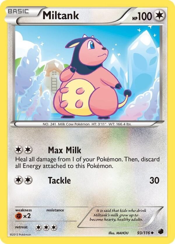 Miltank 93/116 Reverse Holofoil Plasma Freeze