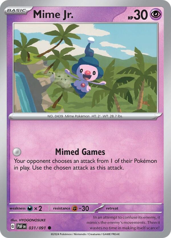 Mime Jr. 031/091 Normal SV: Paldean Fates