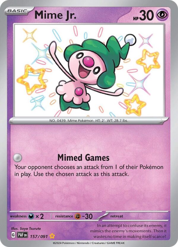 Mime Jr. 157/091 Holofoil SV: Paldean Fates
