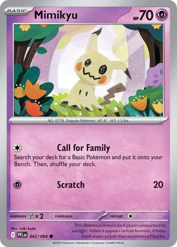 Mimikyu 042/094 Normal ME02: Phantasmal Flames Mimikyu 042/094 Normal ME02: Phantasmal Flames