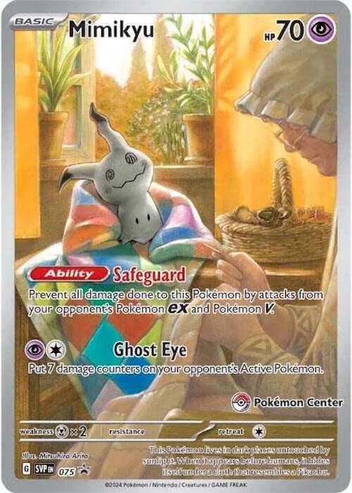 Mimikyu 075 (Pokemon Center Exclusive) Holofoil SV: Scarlet & Violet Promo Cards Mimikyu 075 (Pokemon Center Exclusive) Holofoil SV: Scarlet & Violet Promo Cards