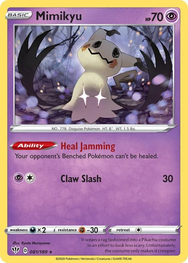 Mimikyu 081/189 (Cosmos Holo) Holofoil Miscellaneous Cards & Products