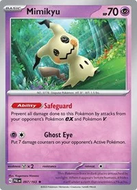 Mimikyu | 097/193 | Holofoil | SV02: Paldea Evolved Mimikyu | 097/193 | Holofoil | SV02: Paldea Evolved