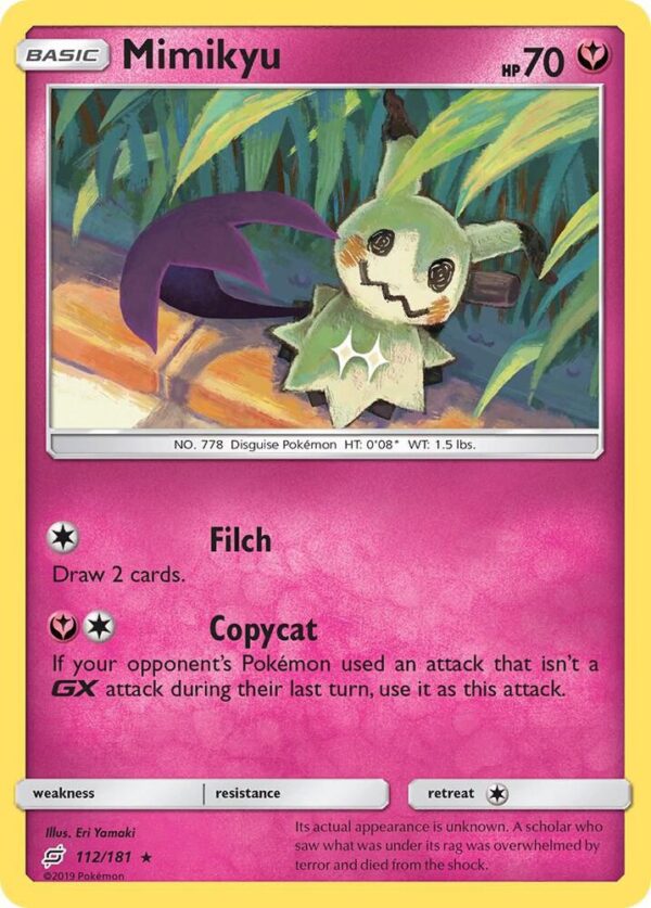 Mimikyu 112/181 Reverse Holofoil SM – Team Up