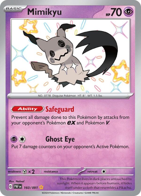 Mimikyu -160/091 Holofoil SV: Paldean Fates
