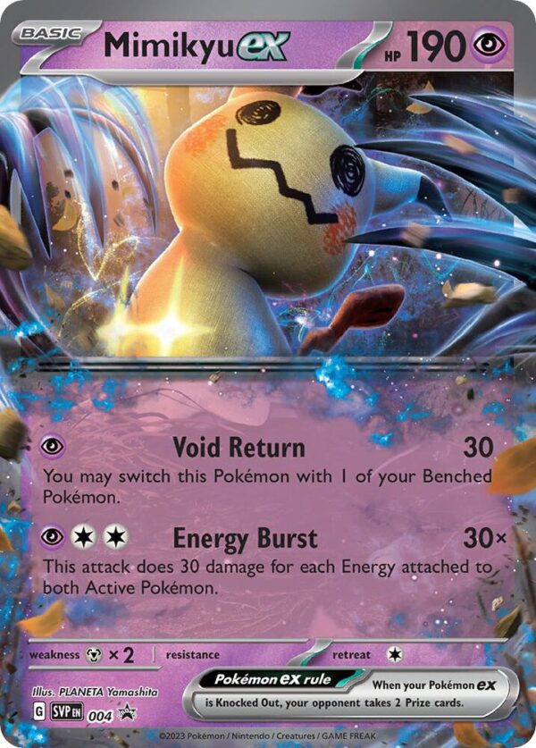 Mimikyu ex 004 Holofoil SV: Scarlet & Violet Promo Cards