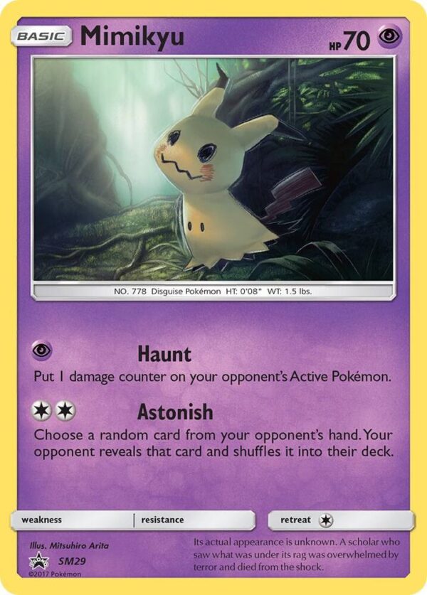 Mimikyu SM29 Holofoil SM Promos