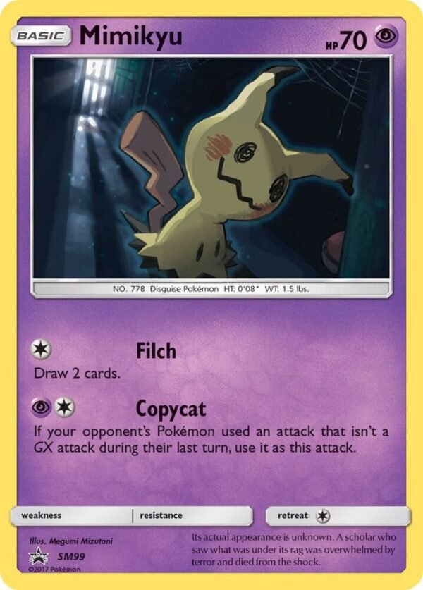 Mimikyu SM99 Holofoil SM Promos Mimikyu SM99 Holofoil SM Promos