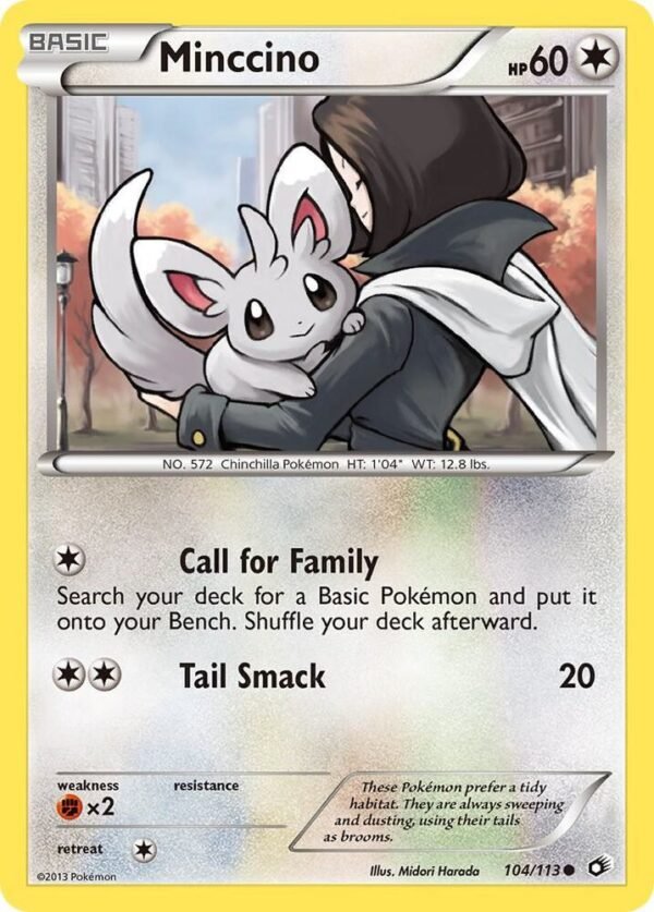 Minccino 104/113 Reverse Holofoil Legendary Treasures Minccino 104/113 Reverse Holofoil Legendary Treasures
