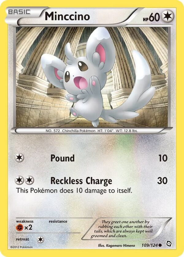 Minccino 109/124 Normal Dragons Exalted