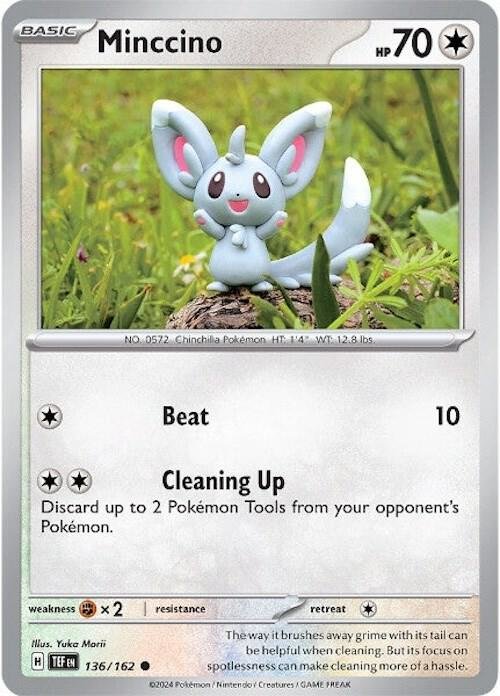 Minccino 136/162 Reverse Holofoil SV05: Temporal Forces